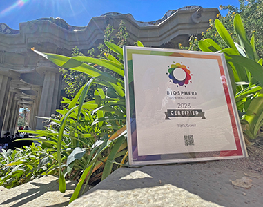 El Park Güell renueva el certificado Biosphere