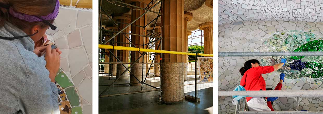 Estat de les obres de restauració Estat de les obres de restauració