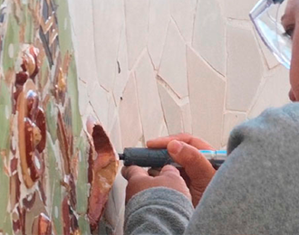 Estat de les obres de restauració Estat de les obres de restauració
