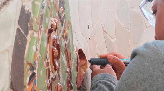 Estat de les obres de restauració Estat de les obres de restauració