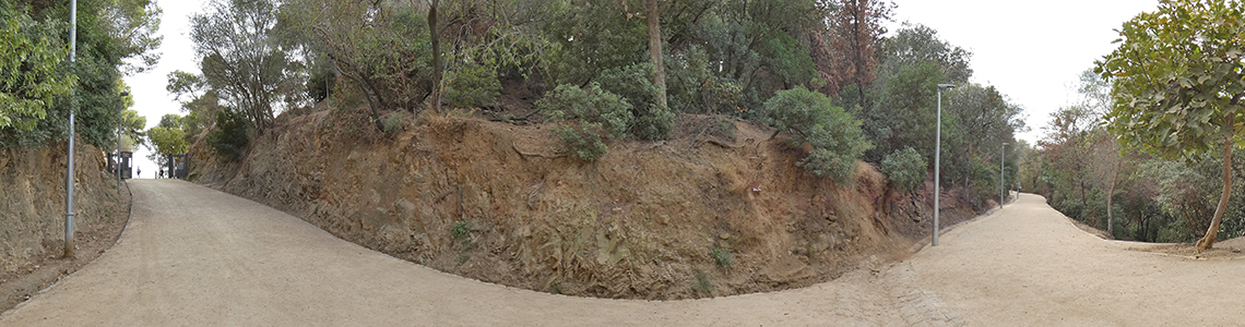 Mejora del alumbrado en el camino forestal de acceso al Park Güell des de la avda. Coll del Portell