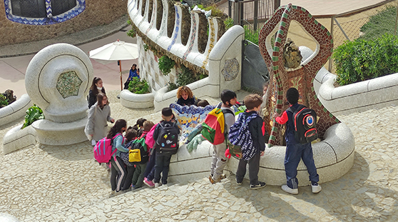 The schools of Gràcia and Park Güell