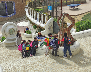 The schools of Gràcia and Park Güell