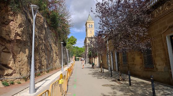 Nous modernisons l’éclairage a l’avinguda del Santuari de Sant Josep de la Muntanya
