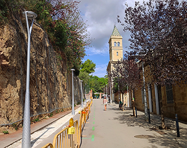 Nous modernisons l’éclairage a l’avinguda del Santuari de Sant Josep de la Muntanya