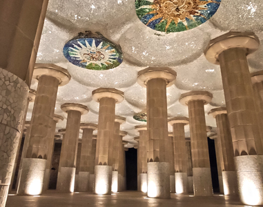 Le Park Güell illuminé pour Noël