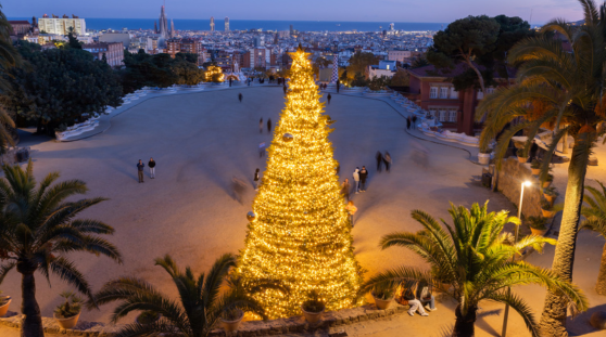 El Park Güell se ilumina por Navidad